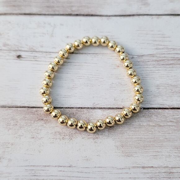 Vintage Gold Tone Stretch Bracelet - Picture 4 of 5